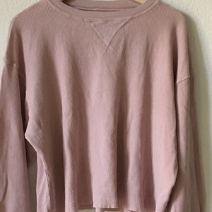 Brandy Melville blush pink Laila thermal top Long